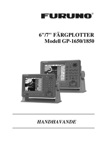 6/7 FÄRGPLOTTER Modell GP-1650/1850 - Furuno