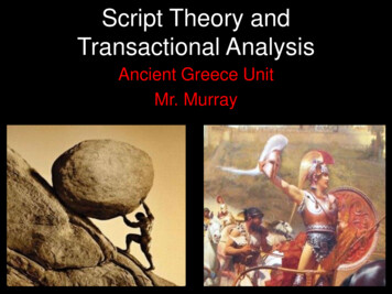 Script Theory And Transactional Analysis