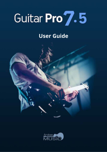 Guitar Pro 7 User Guide