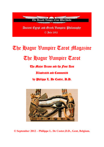 The Hagur Vampire Tarot Magazine