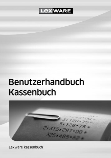 Benutzerhandbuch Kassenbuch - Lexware