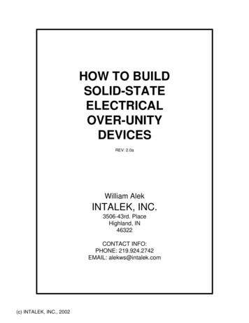 How To Build Solid-State Electrical Over-Unity Devices, Rev. 2