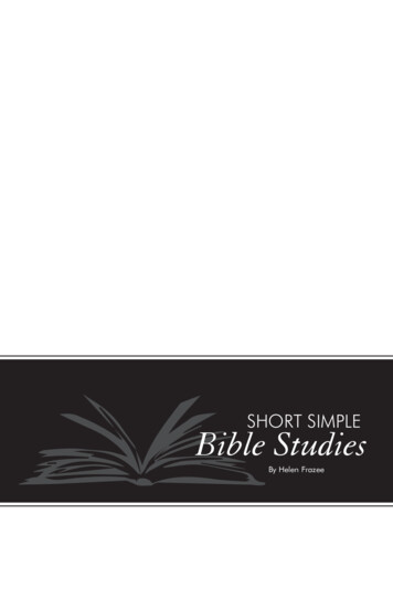 SHORT SIMPLE Bible Studies - Wdfsermons 