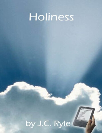 Holiness - Monergism