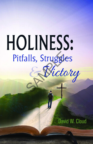 Holiness: Pitfalls, Struggles, And Victory - Way Of Life