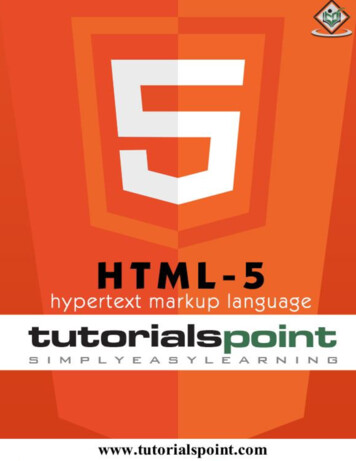 HTML5 - Tutorialspoint
