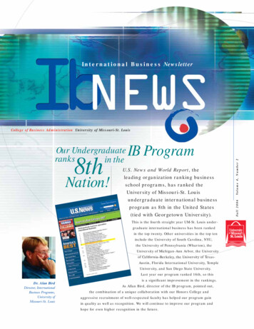 International Business Newsletter - UMSL