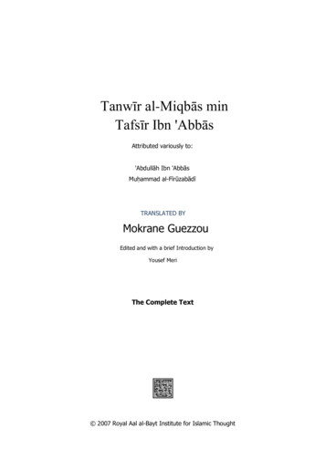 Tanwīr Al Miqbās Min Tafsīr Ibn 'Abbās