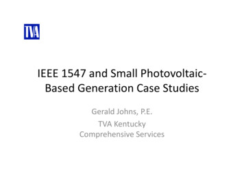 IEEE Presentation PV Case Studies