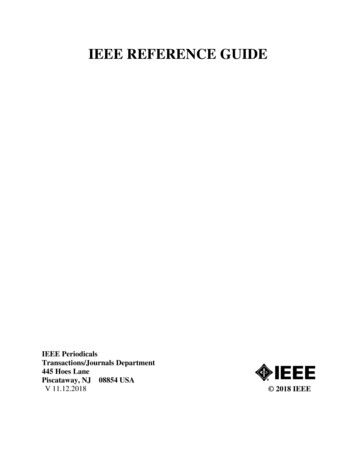 IEEE REFERENCE GUIDE