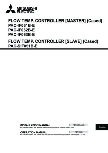 FLOW TEMP. CONTROLLER [MASTER] (Cased) - Mitsubishi-les.info
