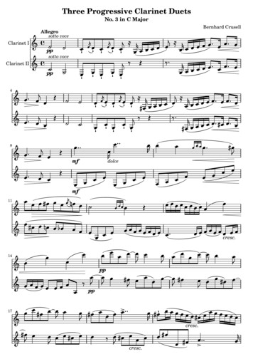 Three Progressive Clarinet Duets - IMSLP