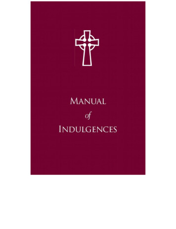 Manual Of Indulgences