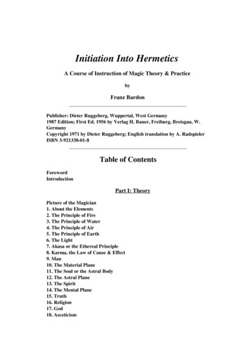 Initiation Into Hermetics - Reality Files