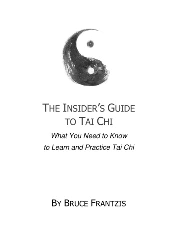 THE INSIDER S GUIDE TO TAI CHI - Learn Tai Chi, Qigong And .