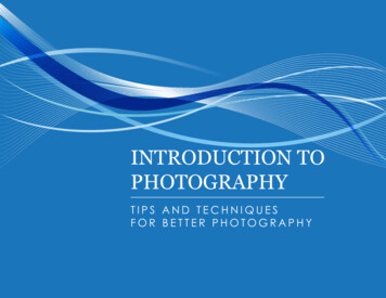 IntroductIon To Photography - Carleton