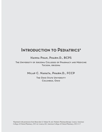 Introduction To Pediatrics