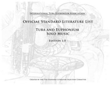EUPHONIUM SOLO MUSIC - International Tuba Euphonium .