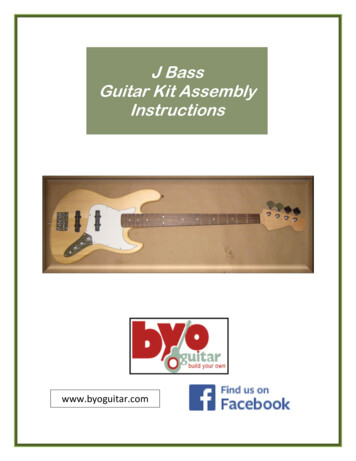 J Bass Guitar Kit Assembly Instructions
