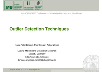 Outlier Detection Techniques - SDU