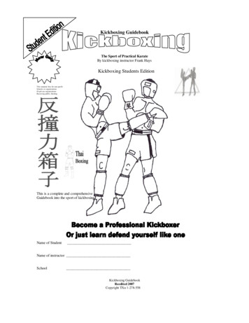Kickboxing Guidebook Student Edition