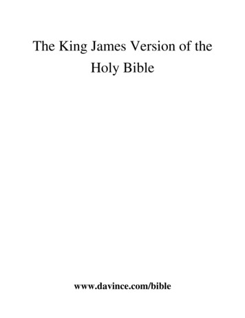The King James Holy Bible - AV-1611 
