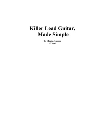 Killer Lead Guitar, Made Simple