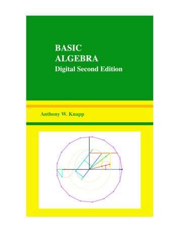 Basic Algebra - McGill University
