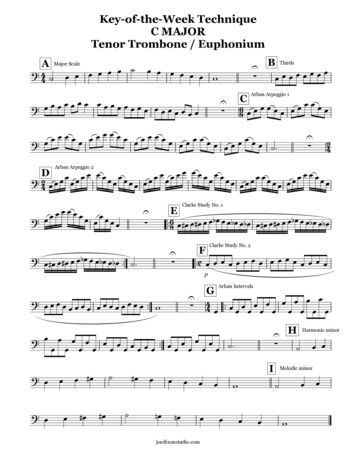Key-of-the-Week Technique C MAJOR Tenor Trombone / 
