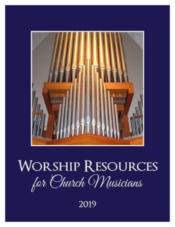 Worship Resources For Church Musicians - Ctsfw 