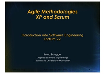 Agile Methodologies XP And Scrum