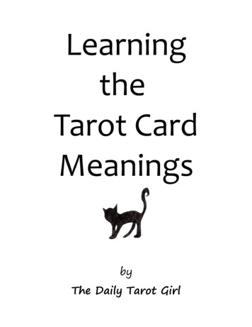 Learning The Tarot Card Meanings - Daily Tarot Girl