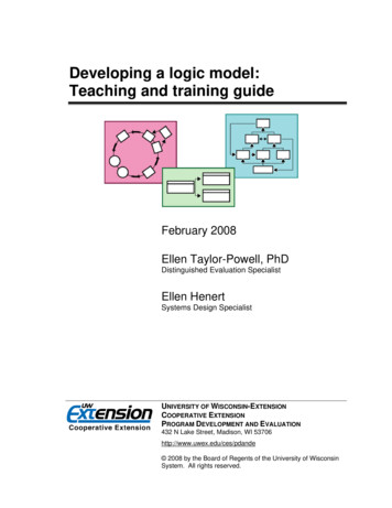 Developing A Logic Model: Teaching And Training Guide
