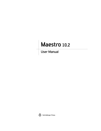 Maestro User Manual