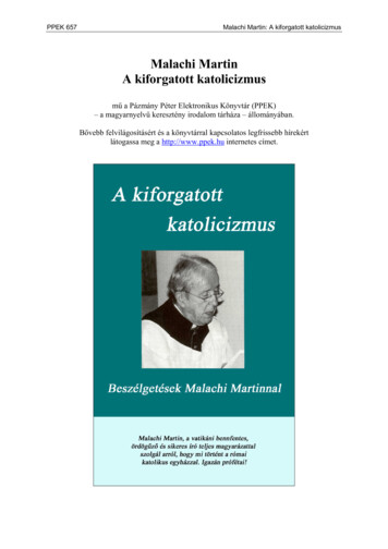Malachi Martin: A Kiforgatott Katolicizmus