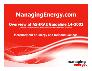 ManagingEnergy - ASHRAE Guideline 14