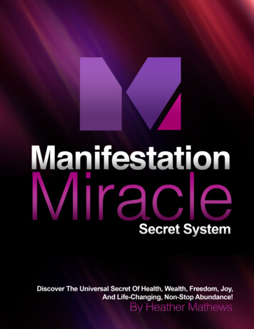 Discover The Universal Secret Of Health, Wealth, Freedom .