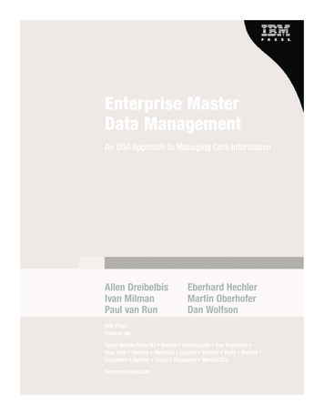 Enterprise Master Data Management