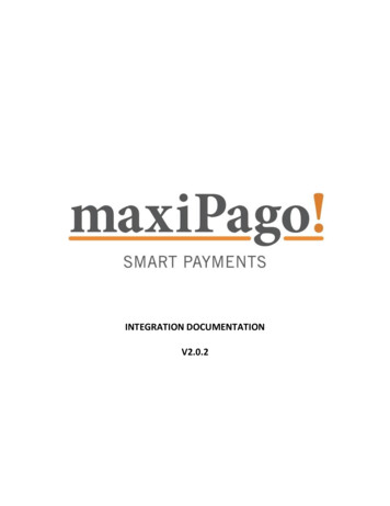 INTEGRATION DOCUMENTATION V2.0 - MaxiPago