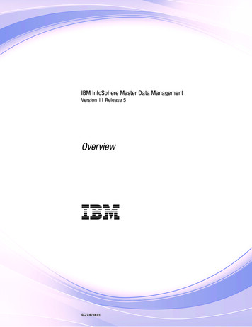 InfoSphere MDM Overview - IBM