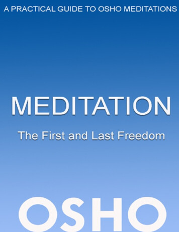 Meditation: The First And Last Freedom - Archive