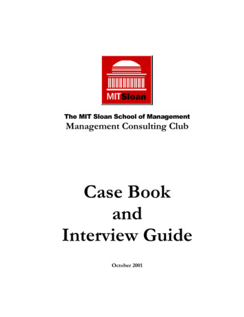 Case Book And Interview Guide - MyConsultingCoach