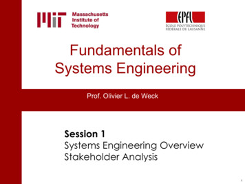 Fundamentals Of Systems Engineering