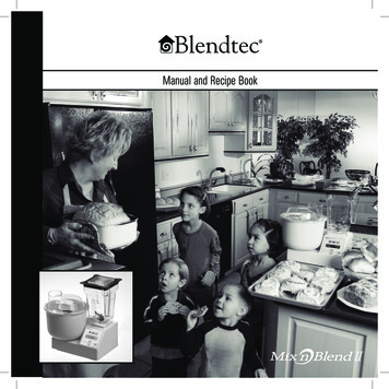 Manual And Recipe Book - Blendtec