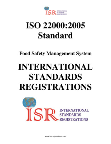 ISO 22000:2005 Standard