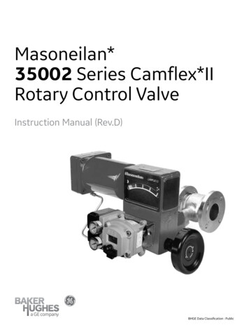 Masoneilan* 35002 Series Camflex*II Rotary Control Valve