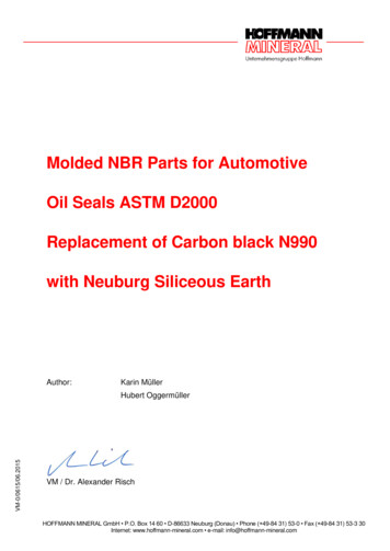 Molded NBR Parts For Automotive Oil Seals ASTM D2000 .