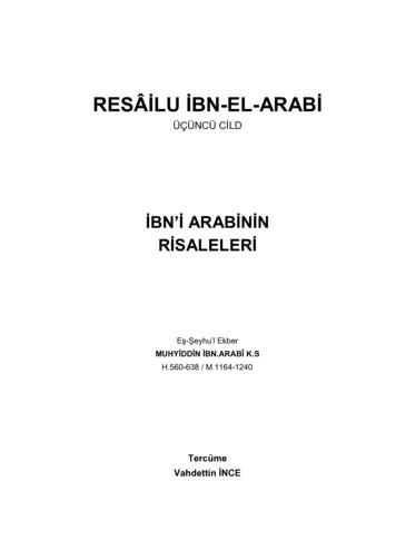 RESÂİLU İBN-EL-ARABİ - Sohbetican