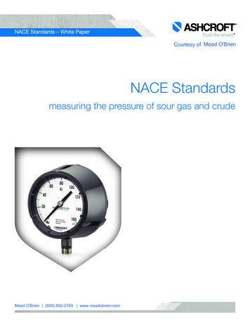 NACE Standards – White Paper