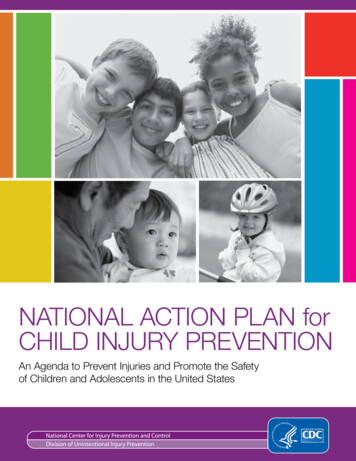 NATIONAL ACTION PLAN For CHILD INJURY PREVENTION